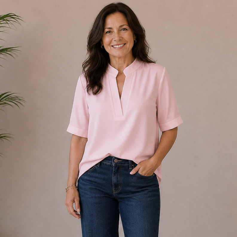 Nina | Elegant V-Neck Blouse