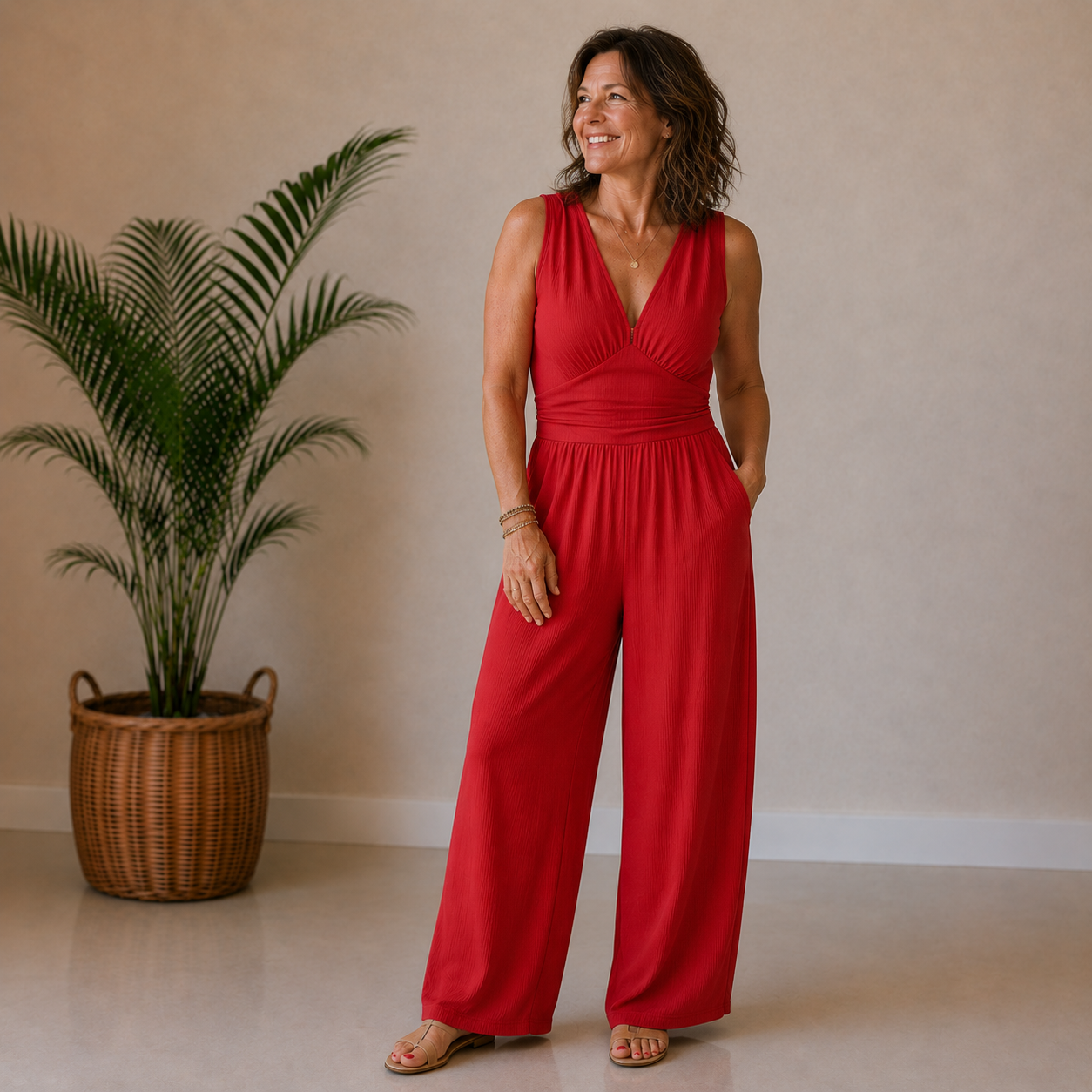 Charity | Soft Stretch Wide-Leg Jumpsuit