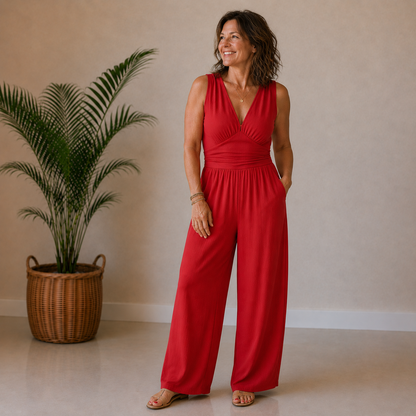 Charity | Soft Stretch Wide-Leg Jumpsuit