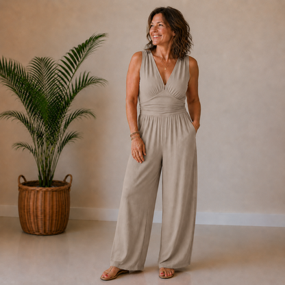 Charity | Soft Stretch Wide-Leg Jumpsuit