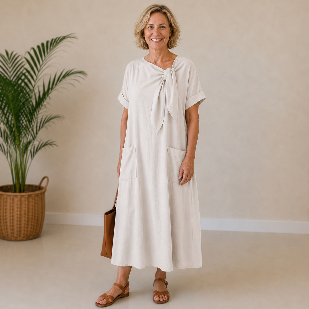 Marina | Elegant Tie Dress