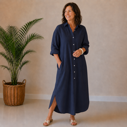 Summer | Breezy Button Shirt Dress