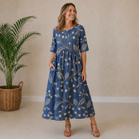 Navy Floral