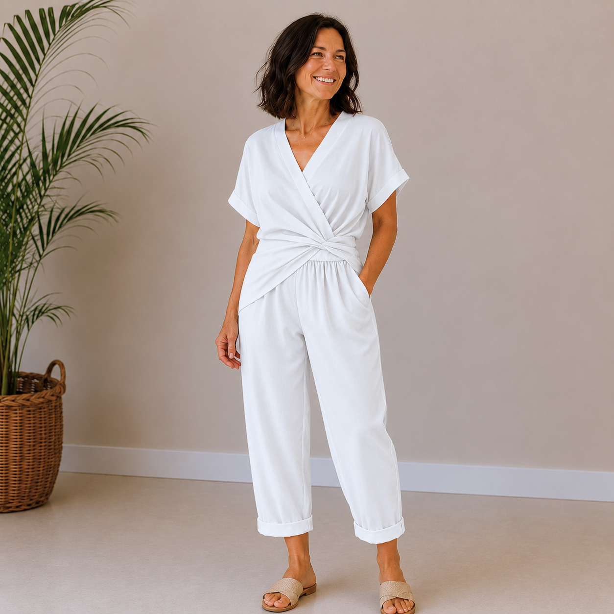 Flavie | Relaxed Wrap Jumpsuit