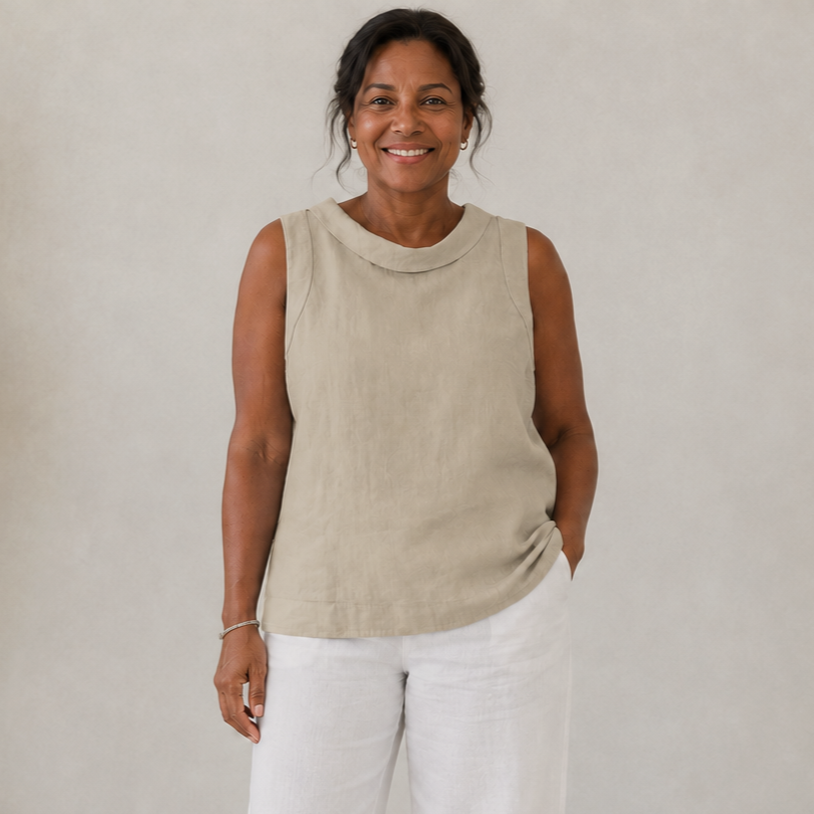 Lydia | Soft Collar Top