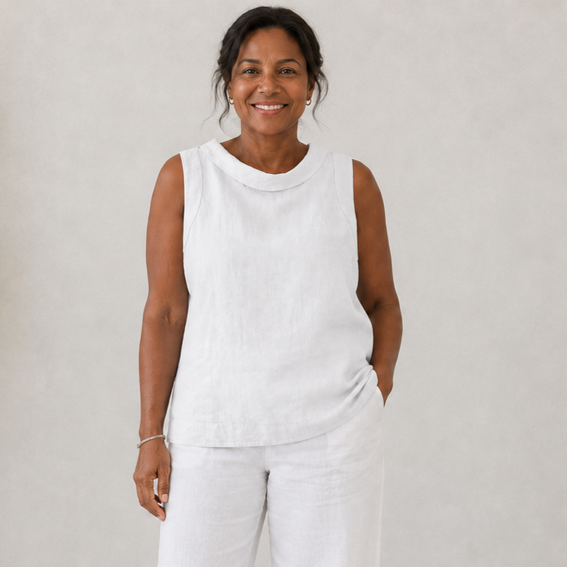 Lydia | Soft Collar Top