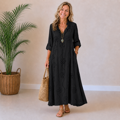 Isabelle | Floral Embroidered Dress