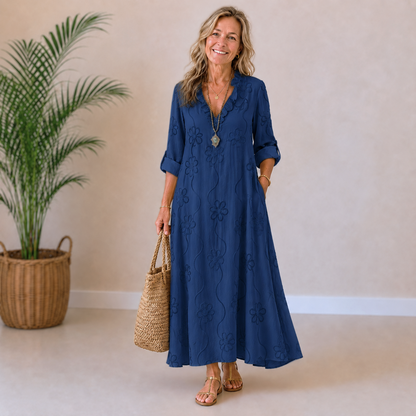 Isabelle | Floral Embroidered Dress