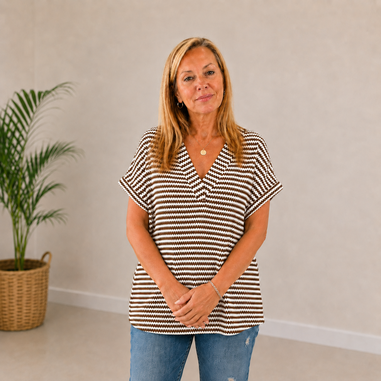 Mara | Relaxed Fit Stripe Top