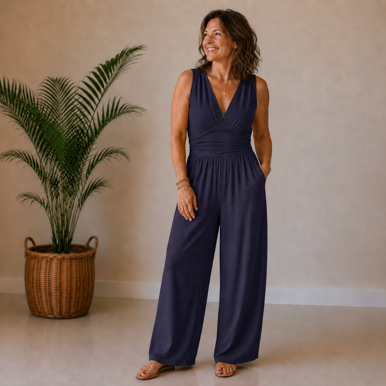 Charity | Soft Stretch Wide-Leg Jumpsuit