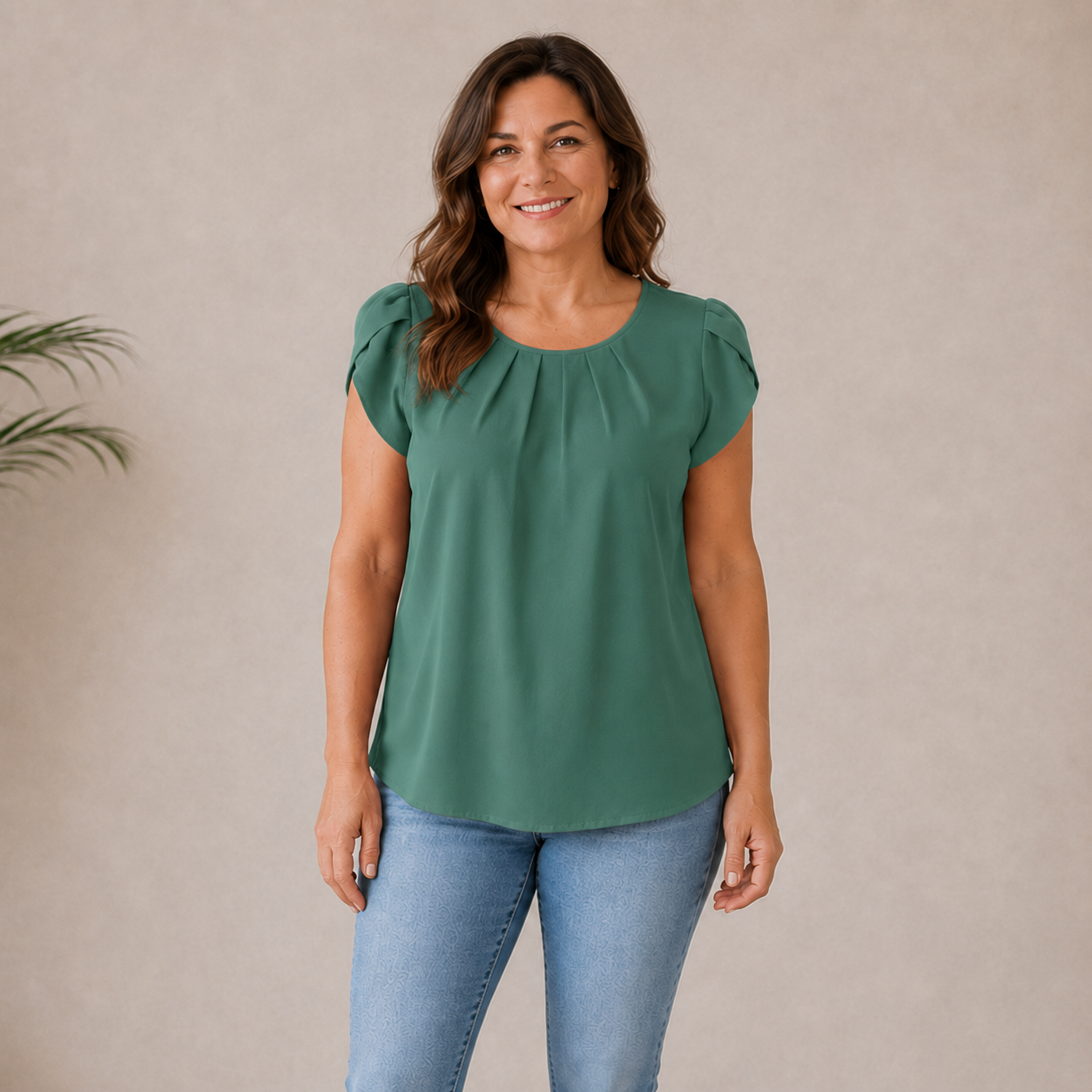 Lauren | Soft Pleat Top