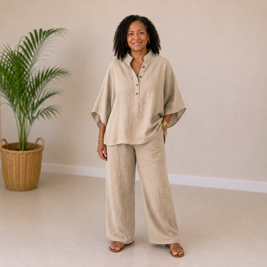 Amara | Linen Lounge Set