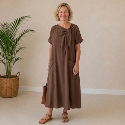 Marina | Elegant Tie Dress