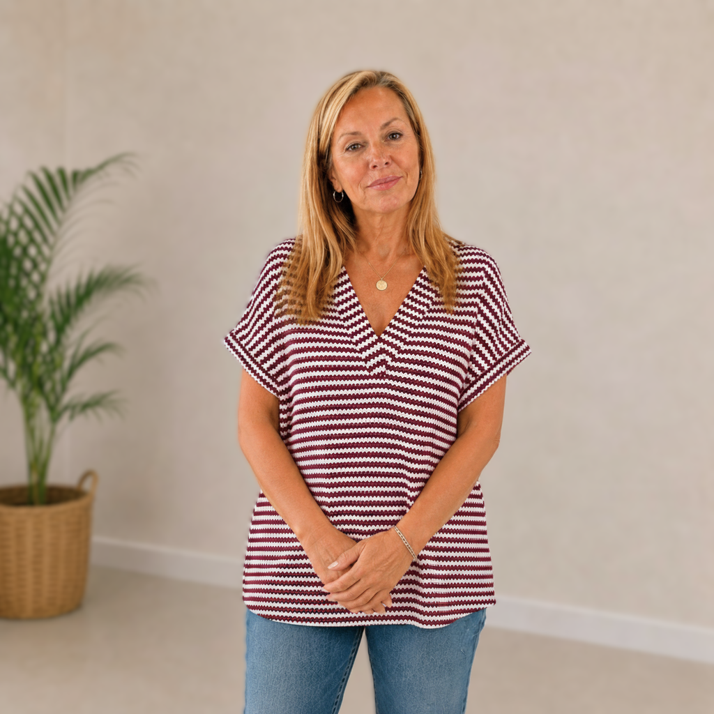 Mara | Relaxed Fit Stripe Top